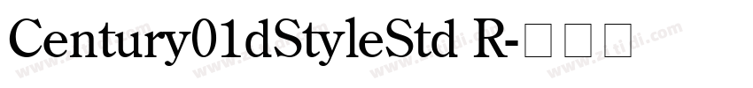 Century01dStyleStd R字体转换